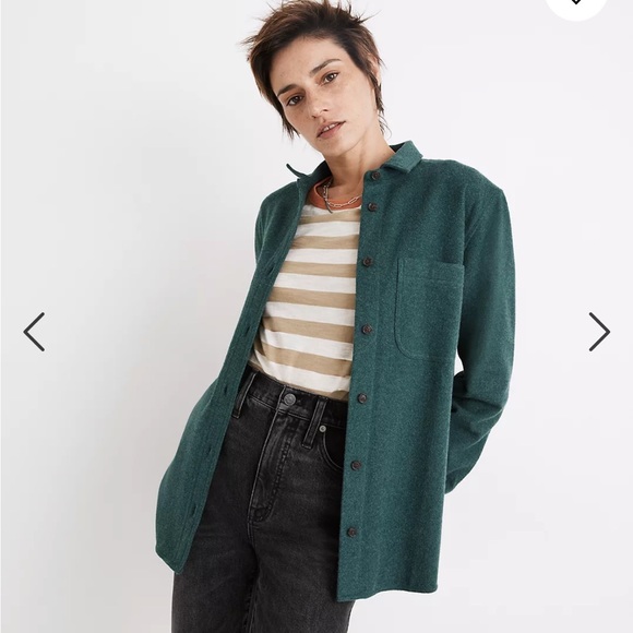 Madewell Flannel Oversized Ex-Boyfriend Swing Shirt - Picture 3 of 4